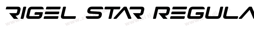 rigel star Regula字体转换